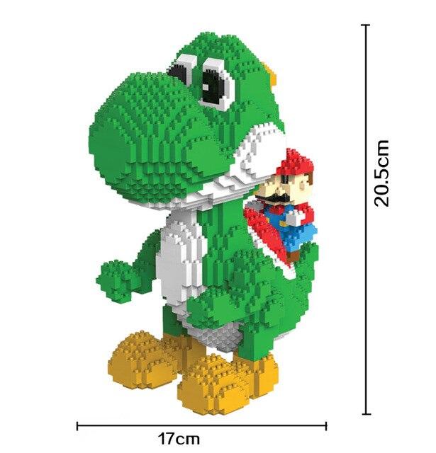 Green Dino with Red Plumber | Building Blocks