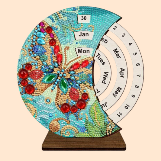 Red Butterfly | Calendar | Diamond Painting