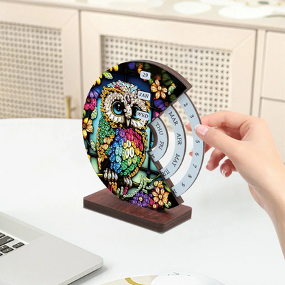 Colorful Owl | Calendar | Diamond Painting