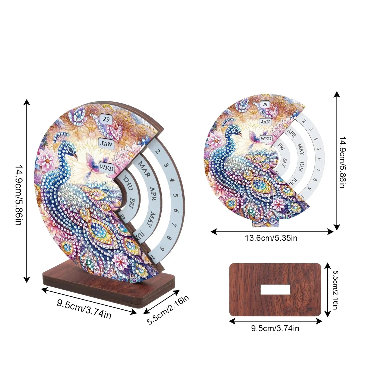 Peacock | Calendar | Diamond painting