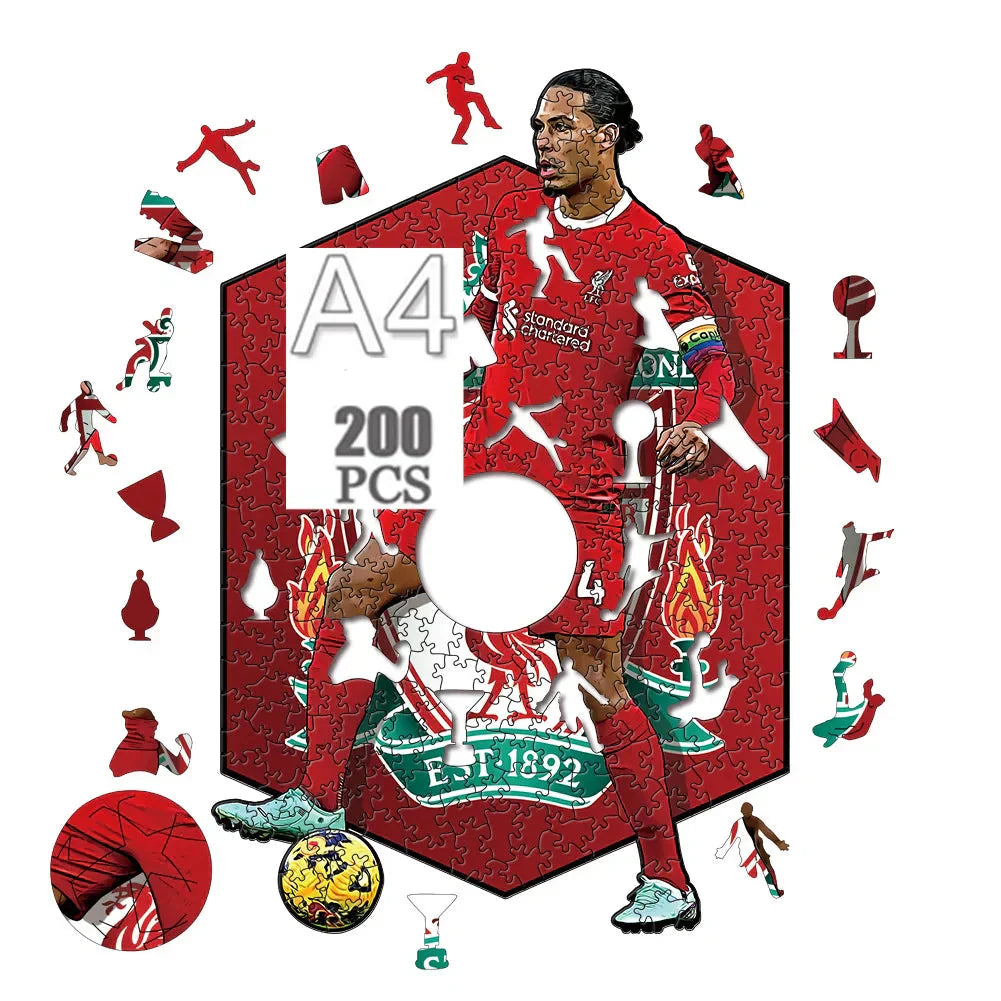 Virgil van Dijk | 2D Wooden Puzzle