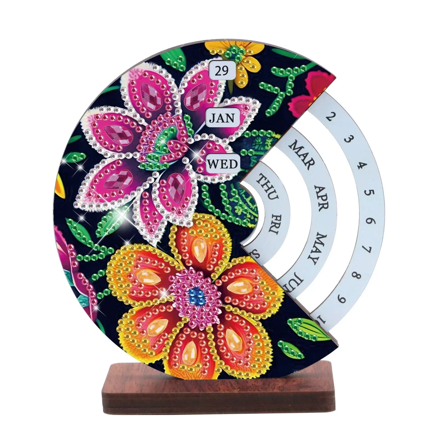 Pink & Orange Flower | Calendar | Diamond Painting