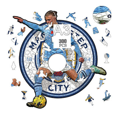 Erling Haaland Shot | 2D Wooden Puzzle