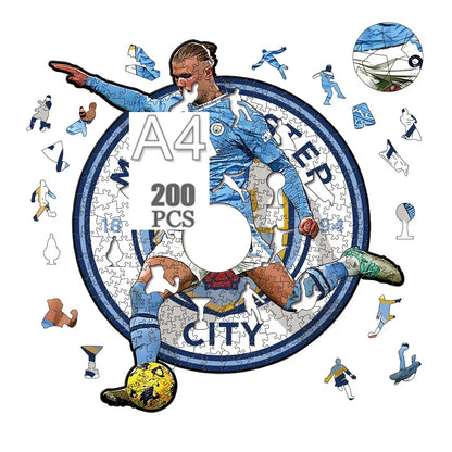 Erling Haaland Shot | 2D Wooden Puzzle