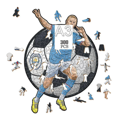 Erling Haaland | 2D Wooden Puzzle