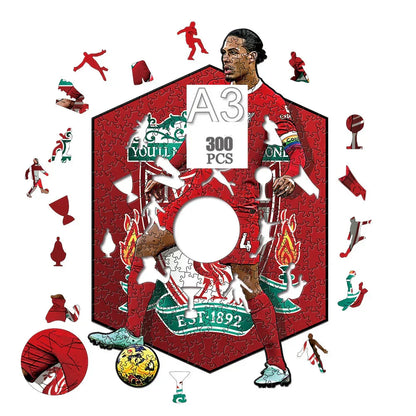 Virgil van Dijk | 2D Wooden Puzzle
