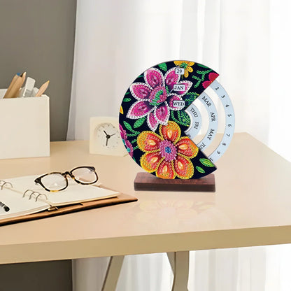 Pink & Orange Flower | Calendar | Diamond Painting