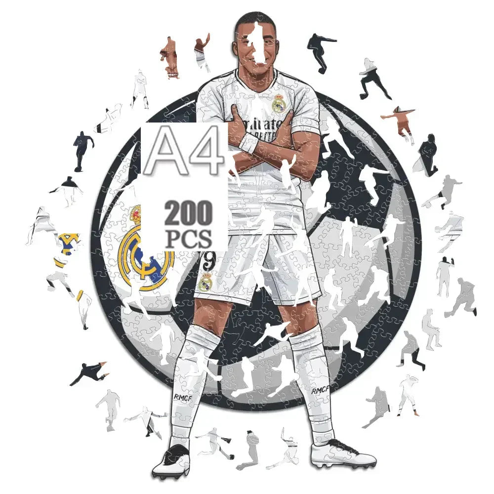 Kylian Mbappé | 2D Wooden Puzzle