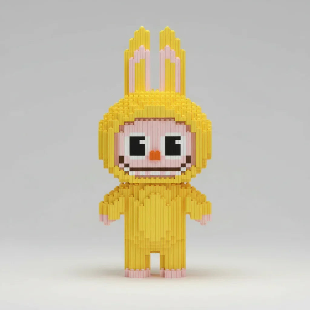 Yellow Labubu | Building Blocks