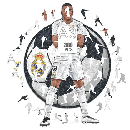 Kylian Mbappé | 2D Wooden Puzzle